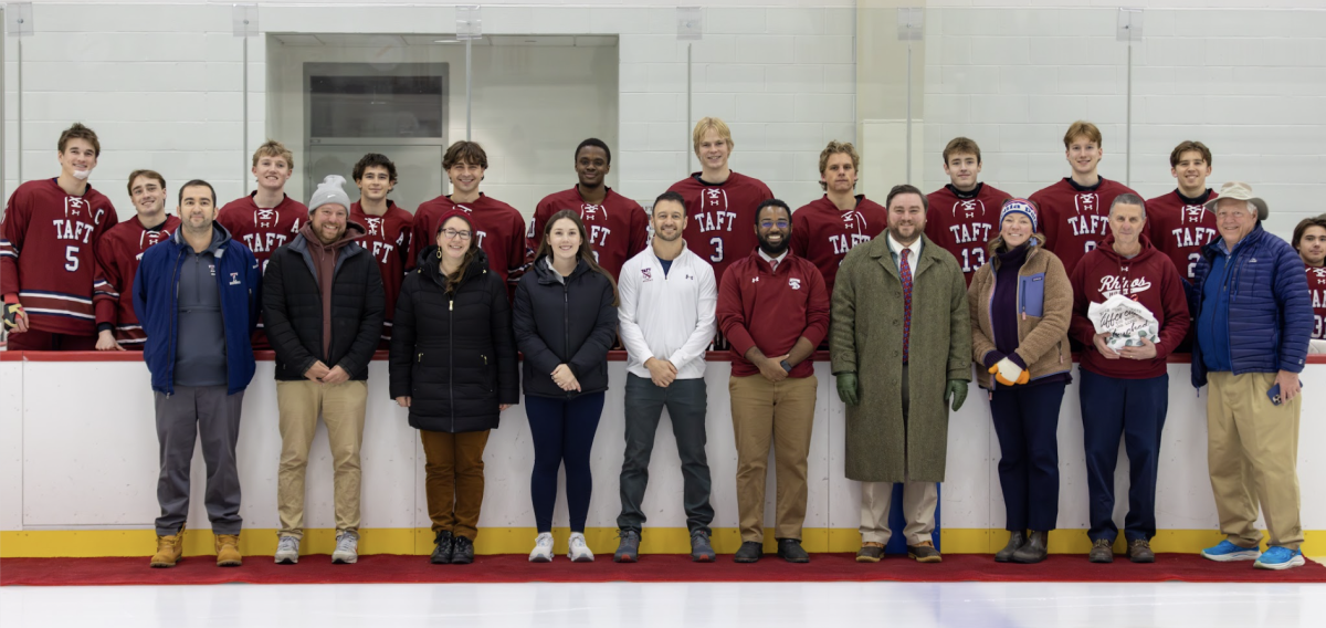 Taft Hockey Seniors Give the “Shirt Off Their  Backs” to Honor Faculty and Staff